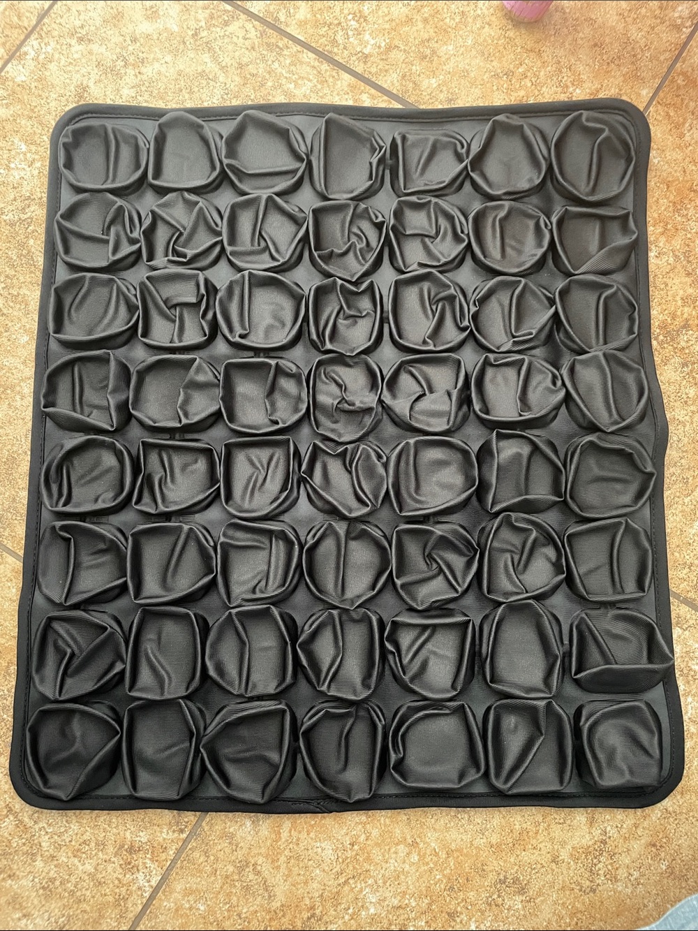 Black Padded Accessory Organizer Mat